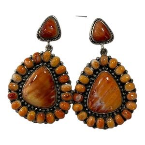 Spiny Oyster Sterling Silver Earrings